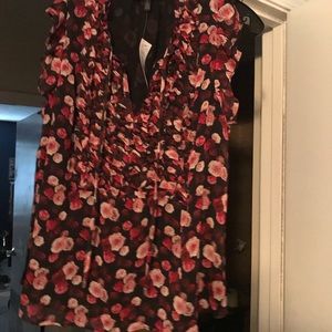 Ruffle Bib Shell Top